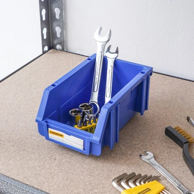 Gambar Krisbow 10x16x7.4 cm Kotak Perkakas Plastik - Biru