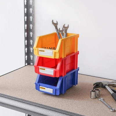 Gambar Krisbow 10x16x7.4 cm Kotak Perkakas Plastik - Biru