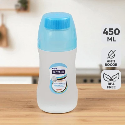 Gambar Komax Biotank Botol Minum 450 ml - Biru