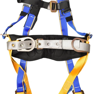 Gambar Krisbow Harness Full Body Dengan Sabuk Pengaman - Biru/Kuning