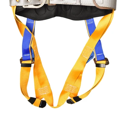 Gambar Krisbow Harness Full Body Dengan Sabuk Pengaman - Biru/Kuning