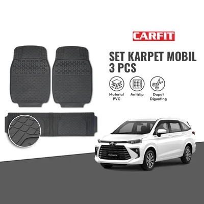 Gambar Carfit Set Karpet Mobil 3 Pcs - Hitam