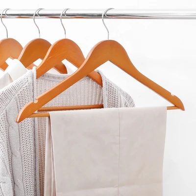 Gambar Informa Hanger Baju Kayu 44.5 cm Set 8 pcs - Cokelat