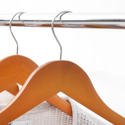 Gambar Informa Hanger Baju Kayu 44.5 cm Set 8 pcs - Cokelat