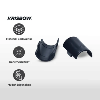 Gambar Krisbow Klip Pengunci Rak Kawat Set 8 pcs - Hitam