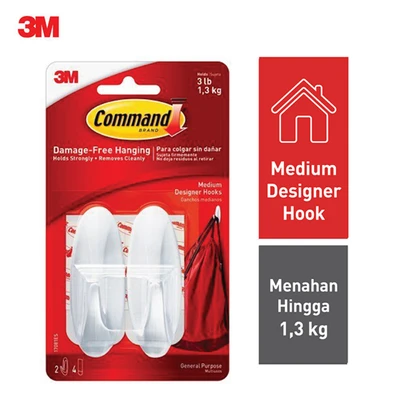 Gambar 3M Command Designer Pengait Dinding Serbaguna Medium