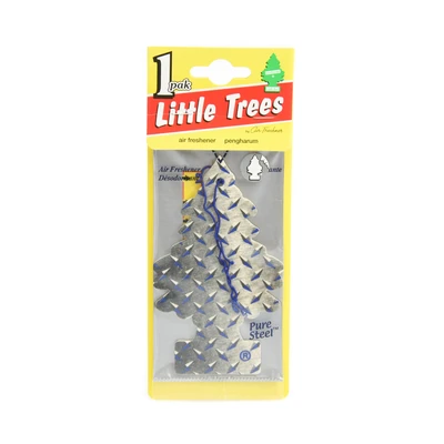 Gambar Little Trees Pure Steel Pengharum Mobil Gantung - Silver