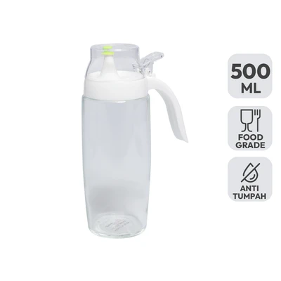 Gambar Kris Botol Minyak & Cuka Kaca 500 ml - Putih