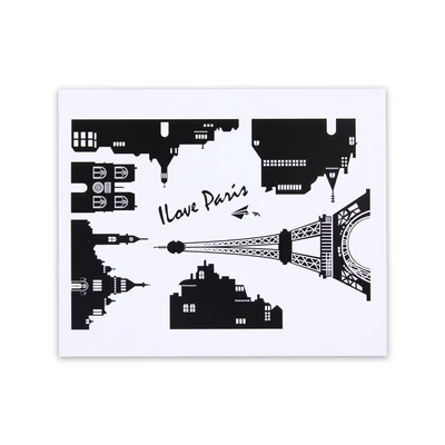Gambar Yeeto Stiker Dinding Eiffel Tower 30x60 cm