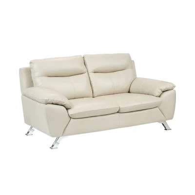 Gambar Ferrara Biella Sofa Kulit 2 Seater - Krem