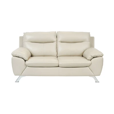 Gambar Ferrara Biella Sofa Kulit 2 Seater - Krem
