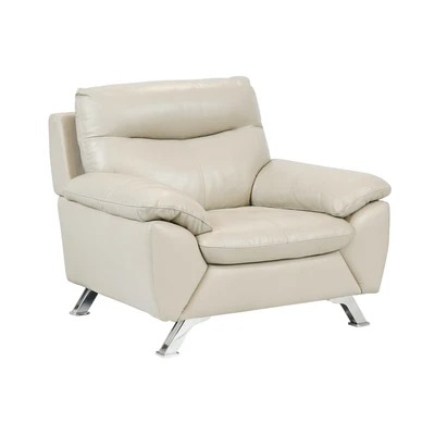Gambar Ferrara Biella Sofa Kulit 1 Seater - Krem