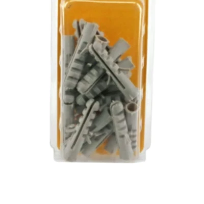 Gambar Krisbow Angkur Sekrup Nilon Plug 6x30mm 25 pcs - Abu Abu