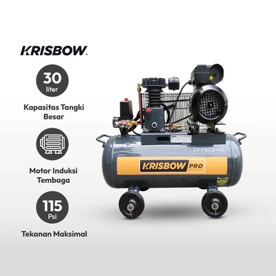 Gambar Krisbow Kompresor Angin 3/4Hp 8 Bar Cppbc0703
