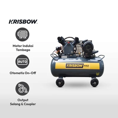 Gambar Krisbow Kompresor Angin 2Hp 90L 10Bar 1Ph