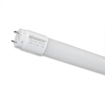 Gambar Krisbow Bohlam LED T8 18 Watt 1600 Lumen Warm White 1.2 Meter G13 - Kuning