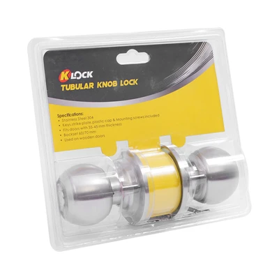 Gambar K-Lock Handle Pintu Bulat Pintu Masuk - Silver