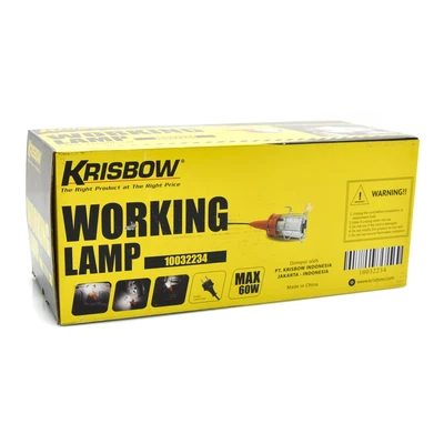 Gambar Krisbow Lampu Kerja Proyek 230V Dengan Bohlam 11 Watt