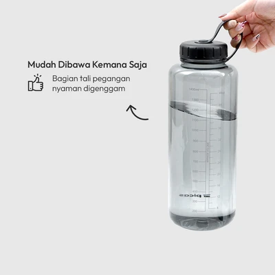 Gambar Picas Botol Minum Tritan Screw Lid 1.5 Liter - Hitam