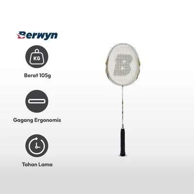 Gambar Berwyn Raket Badminton Dengan T Joint - Putih