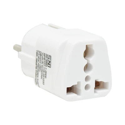 Gambar Krisbow Steker Arde Adaptor Travel Tanpa Switch - Putih