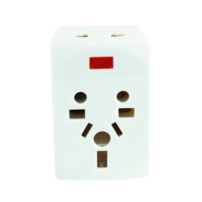Gambar Krisbow Steker Arde Adaptor Travel Multi 2 Pin - Putih