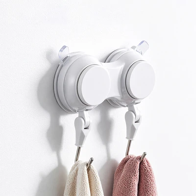 Gambar Stora Pengait Dinding Double Suction - Putih