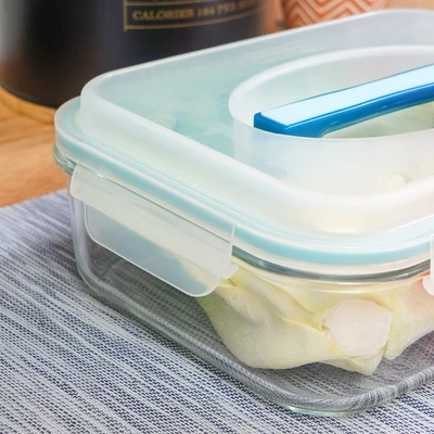 Gambar Glasslock Handy Wadah Makanan 2 Liter - Biru
