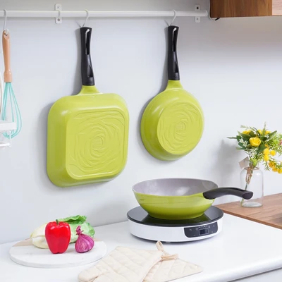 Gambar Cheftopf Wajan Aluminium 26 cm - Hijau Muda