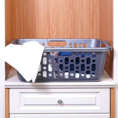 Gambar Stora Keranjang Laundry Serbaguna 55.5x38.5x23 cm - Abu-Abu