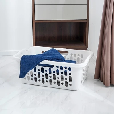 Gambar Stora 65x45x27 Cm Keranjang Laundry Serbaguna - Putih