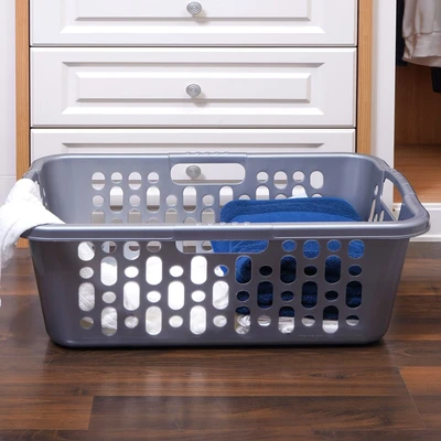 Gambar Stora Keranjang Laundry Serbaguna 65x45x27 cm - Abu-Abu