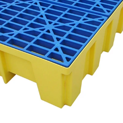 Gambar Brady 487.9 Ltr Wadah Cairan Kimia & Oli Sc-Dp4 - Kuning/Biru