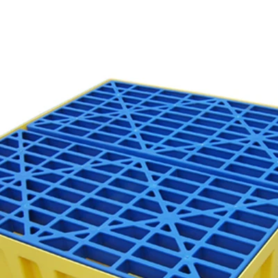 Gambar Brady 487.9 Ltr Wadah Cairan Kimia & Oli Sc-Dp4 - Kuning/Biru