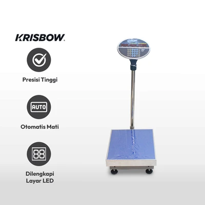 Gambar Krisbow Timbangan Barang Digital Dengan Kalkulator Tera 150 Kg