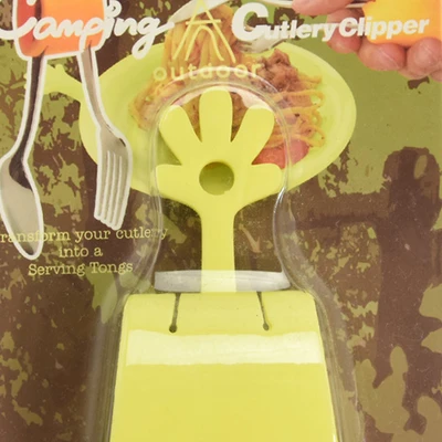 Gambar Ani Ani Camping Cutlery Clipper Penjepit Alat Makan - Hijau