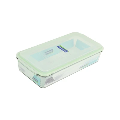 Gambar Glasslock Wadah Makanan Rectangle 1.7 Liter Transparan Random