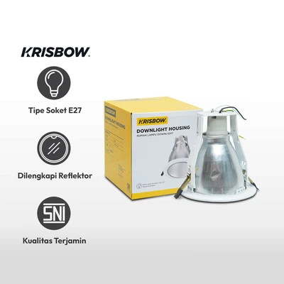 Gambar Krisbow Housing Lampu Downlight 4 Inch E27
