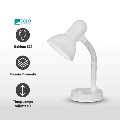 Gambar Eglo Basic Lampu Meja E27 - Putih