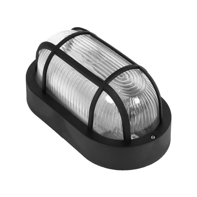 Gambar Eglo Anola Lampu Dinding Outdoor Oval E27 - Hitam