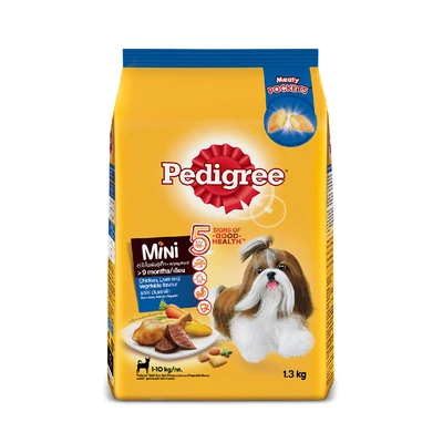 Gambar Pedigree Makanan Anjing Kering Adult Small Chicken Liver & Vegetable 1.3 kg