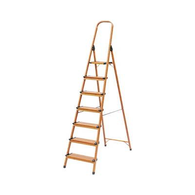 Gambar Fixsteps Tangga Lipat Aluminium 7 Wide Steps Motif Kayu