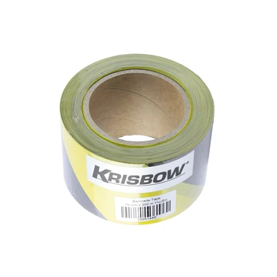 Gambar Krisbow Pita Perekat Barikade 0.7X200 M - Kuning/Hitam