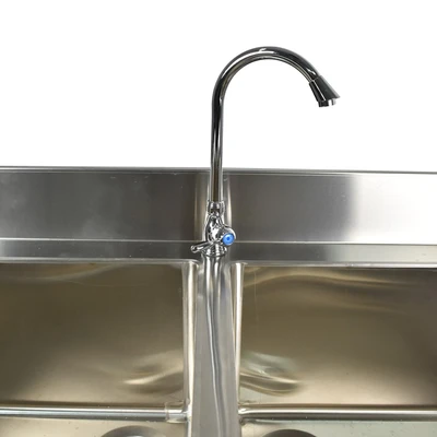 Gambar Kris 180 cm Wastafel Cuci Piring Double Sink - Silver