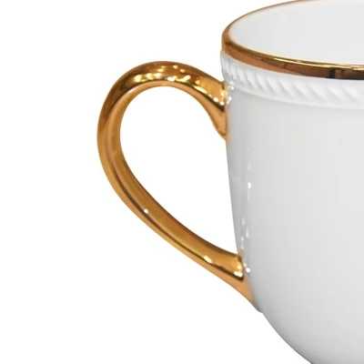 Gambar Appetite Mug Keramik 330 ml - Putih/Gold