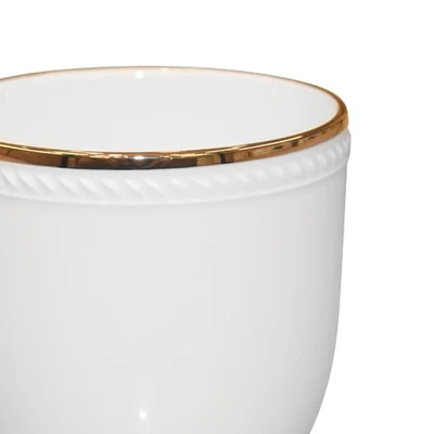 Gambar Appetite Mug Keramik 330 ml - Putih/Gold