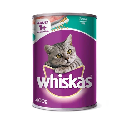 Gambar Whiskas Makanan Kucing Basah Adult Tuna 400 gr