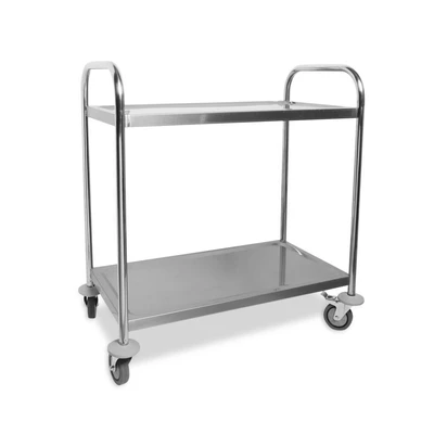 Gambar Krisbow Troli Dapur 2 Tingkat Stainless Steel - Silver
