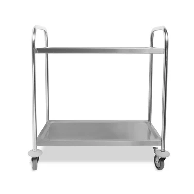 Gambar Krisbow Troli Dapur 2 Tingkat Stainless Steel - Silver