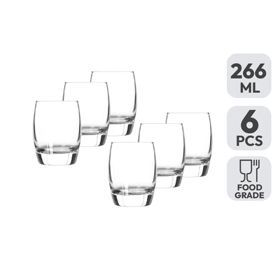 Gambar Libbey Endessa Gelas 266 ml Set 6 Pcs Transparan
